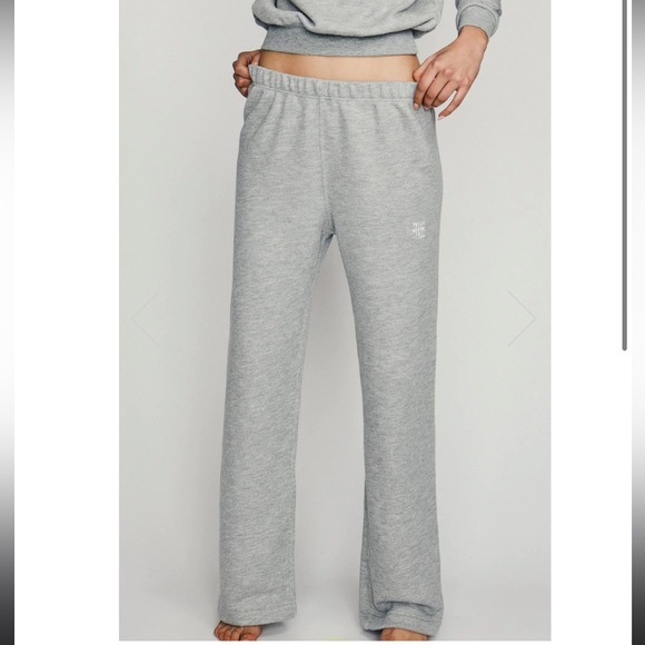 Eterne straight leg sweatpants heather grey. Size M Perfect conditions & fast 📦 - Picture 3 of 8